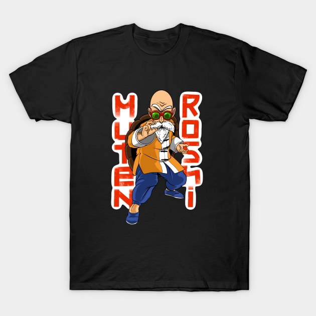 Muten Roshi, the kung fu master of Kame island T-Shirt by BrokenSpirit